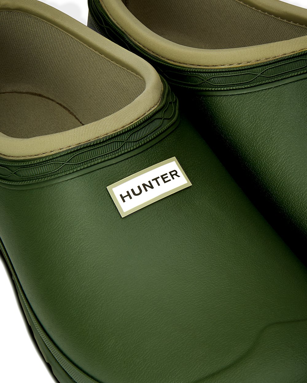 Hunter Gardener Clogs - Online Sale Mens Green - RPGABO873